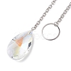 Round & Heart & Teardrop & Cone Glass Pendant Decoraiton HJEW-JM02271-5