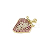Brass Micro Pave Cubic Zirconia Pendants KK-M322-48G-03-2