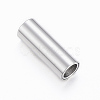 Tarnish Resistant Smooth 304 Stainless Steel Magnetic Clasps with Glue-in Ends X-STAS-H402-21P-4mm-1