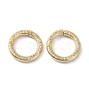 Eco-Friendly Brass Micro Pave Clear Cubic Zirconia Twister Clasps ZIRC-C024-31G-1