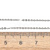Anti-Tarnish Electroplated Rhodium Plated Sterling Silver Cable Chain Necklaces X-NJEW-N0048-46-18-4