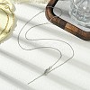 1mm Rack Plating Brass Cable Chain Adjustable Slider Necklaces for Women Men MAK-L044-04P-3