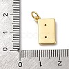 Brass Micro Pave Cubic Zirconia Pendants KK-P308-34G-3