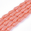 Opaque Solid Color Glass Beads Strands GLAA-T009-001C-1