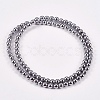 Electroplate Non-magnetic Synthetic Hematite Beads Strands G-J169A-4mm-02-2