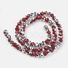 Electroplate Opaque Glass Beads Strands EGLA-A034-P6mm-M06-2