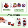 2 Rolls 2 Styles PVC Self Adhesive Stickers STIC-PH0001-08-2
