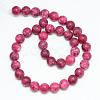 Natural White Jade Bead Strands G-R297-8mm-32-2
