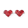 Brass Pave Cubic Zirconia Connector Charms KK-L208-04P-04-2