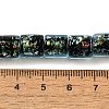Handmade Dichroic Foil Glass Beads Strands DICH-U001-09E-4