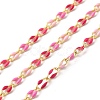 Brass Enamel Curb Chains CHC-C003-13G-16-1