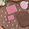 1 Bag Letter & Number PP Plastic Cookie Stamps DIY-SC0033-88-4