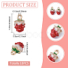 10Pcs Golden Plated Alloy Enamel Charms ENAM-YW0005-93-3