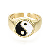 Brass Enamel Cuff Rings X-RJEW-S044-136-NF-3