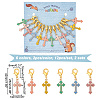 Alloy Enamel Pendant Locking Stitch Markers HJEW-AB00171-2