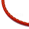 Polyester Cord Braided Bracelet Makings MAK-Z003-01G-07-2