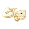 Brass Micro Pave Cubic Zirconia Charms RB-I078-67G-NR-3