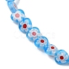 Handmade Millefiori Lampwork Beads Strands LAMP-G166-15G-3