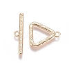 Brass Toggle Clasps KK-G381-02G-1