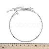 Flower Alloy Arm Cuff Bangles for Girl Women LS-AJEW-A063-01A-P-5
