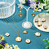 8Pcs 4 Styles 304 Stainless Steel Enamel Pendants STAS-TA0006-19-8