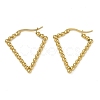 304 Stainless Steel Hoop Earrings EJEW-K278-13B-G-1