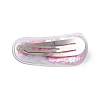 Plastic Flower Sequins Snap Hair Clip PHAR-A011-02-3