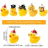 10Pcs 5 Styles Resin Pendants FIND-YW0011-49-3