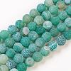 Natural Weathered Agate Beads Strands X-G-G589-8mm-08-3