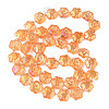 Electroplate Glass Beads Strands EGLA-N008-018-A04-2