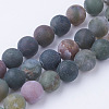 Natural Indian Agate Bead Strands G-G735-01F-10mm-1