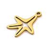 201 Stainless Steel Pendants STAS-U016-08G-03-2