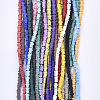 Spray Painted Non-magnetic Synthetic Hematite Beads Strands G-T124-21-2