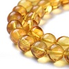 Natural Amber Beads Strands G-K308-C01-6mm-2