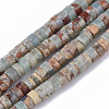 Natural Aqua Terra Jasper Beads Strands G-S366-012A-1