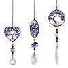 Glass Pendant Decorations TREE-PW0003-07H-1