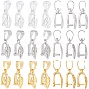 30Pcs 3 Colors Brass Ice Pick Pinch Bails KK-SP0002-03-1