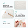 3Pcs 3 Styles Polyester Mesh Zipper Laundry Bags ABAG-TA0002-22-5