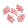 Cherry Quartz Glass Pendants G-I336-01-29-3