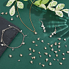 192Pcs 4 Styles Brass & Glass Pendants FIND-FH0011-98B-5