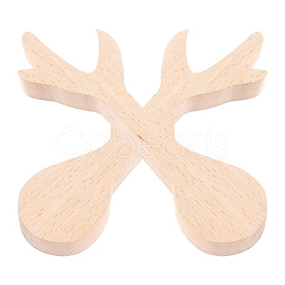 Unfinished Beech Wood Blank Spoon WOOD-WH0108-73-1