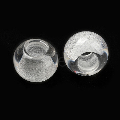 Transparent Resin European Beads RESI-D070-01-1