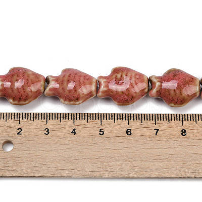 Handmade Porcelain Beads Strands PORC-P030-01A-06-1