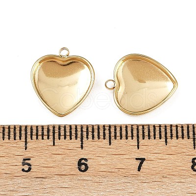 304 Stainless Steel Pendant Cabochon Settings STAS-A194-03B-G-1