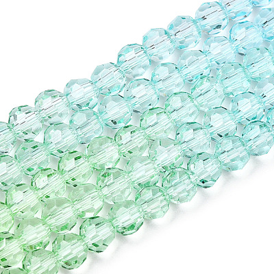 Transparent Glass Beads Strands GLAA-E036-07R-1