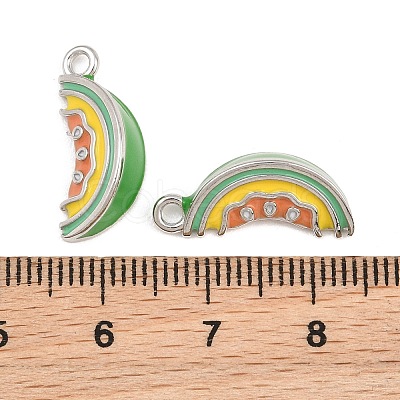 Brass Enamel Pendants KK-CBA6818-09P-1