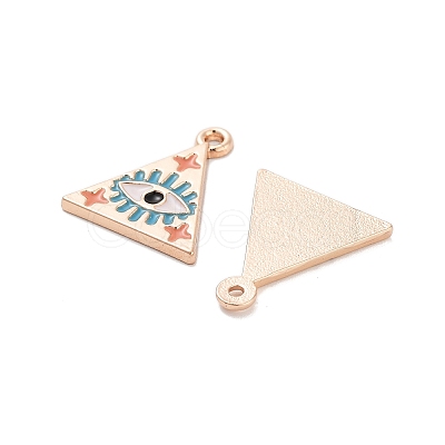 Rack Plating Alloy Enamel Pendants LS-PALLOY-S190-02KCG-1