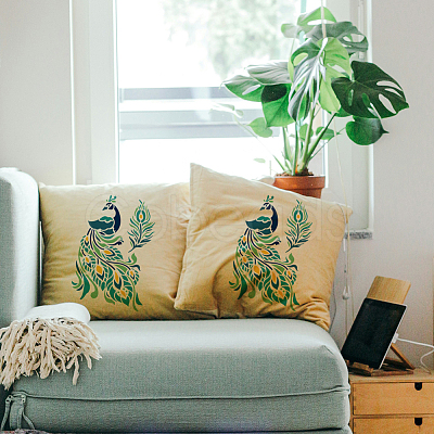 PET Hollow Out Drawing Painting Stencils DIY-WH0673-032-1