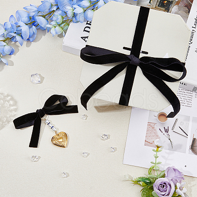Single Face Velvet Ribbon SRIB-WH0025-01B-1
