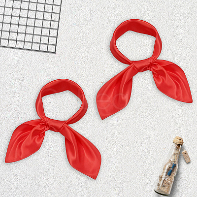 6Pcs Detachable Satin Lady's Scarf AJEW-CN0004-92B-1